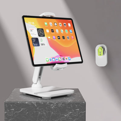 Easy Mount - Detachable Tablet & Cell Phone Holder (Short Arm / Pencil Base + Wall Base)